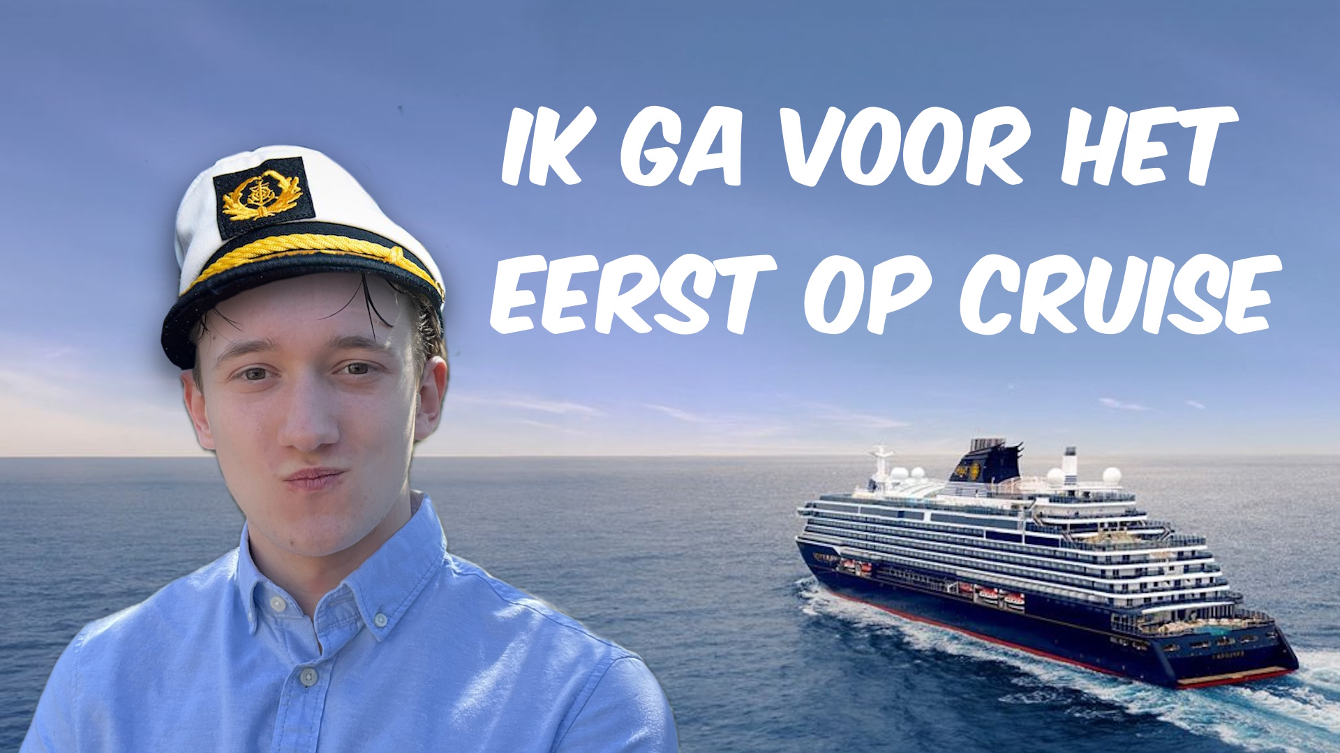 Vlog 9 Thumbnail - Ik ga voor het eerst op cruise!